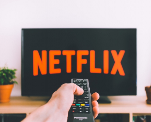 Watching Netflix graphic